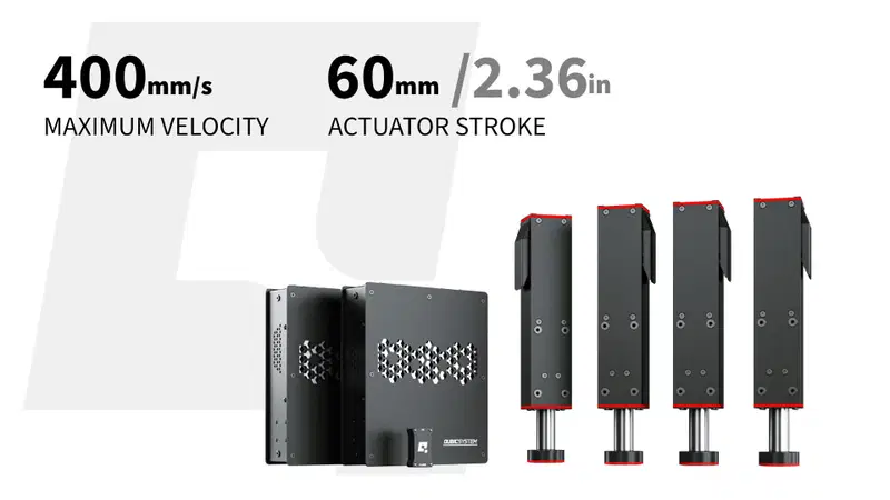 Complete QS-210 set: four-actuator 3DOF configuration
